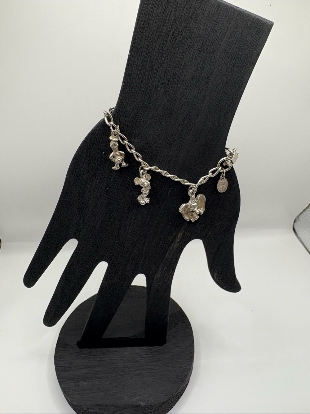 Vintage Disney Silver Charm Bracelet